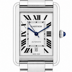 Cartier Tank Solo XL W5200028 White Dial Stainless Steel Watch